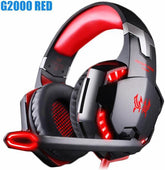Kotion Each Gaming Headphone With Mic G2000, Stereo Headphones HiFi with Microphone, LED Light - ANC Wired Gaming Headphones