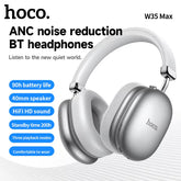 Hoco W35 Max BT Wireless Bluetooth Headphones Stereo Earphones High Fidelity Foldable Sport Cable Audio for iPhone and Android - Wireless Head phones - Anc Wireless Headphone