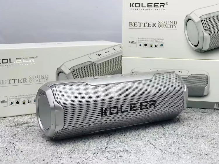 KOLEER 20W Loud Bluetooth Speakers Wireless Portable Speaker with Stereo Sound & Extra Bass, 30H Long Playtime, FM Radio Wireless Speakers