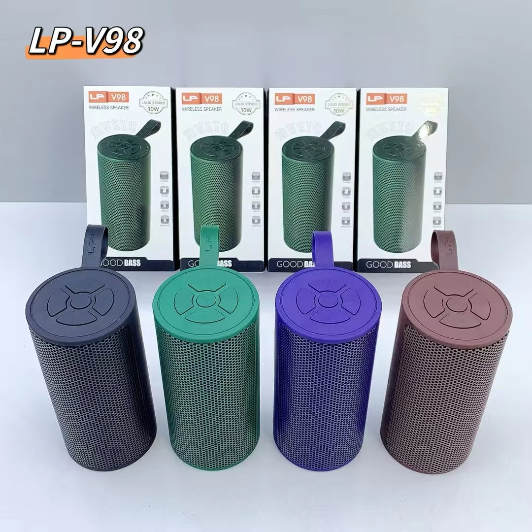 NEW LP-V98 Wireless Bluetooth Speaker, Outdoor Portable Speaker, High-volume 10W Subwoofer