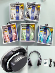 New Design Wireless Bluetooth Headphones with Mic – Hi-Fi Sound, Noise Cancelling, Foldable Over-Ear – Best for Music, Gaming, Calls