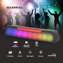 10W High Quality Sound Bar Speaker - High Bass Woofer Speaker Sound bar - TWS Connectivety Sound System