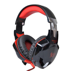 Kotion Each Gaming Headphone With Mic G2000, Stereo Headphones HiFi with Microphone, LED Light - ANC Wired Gaming Headphones