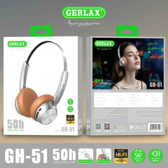 Gerlax High Quality ANC Wireless Headphones 50 Hours Play Time - Headphone Lightweight - Headphones Wireless