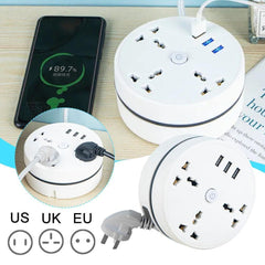 Universal Power Socket Extension Socket - Extension Board - Electric Extension Board - Multi Switches Port Board with Fast Usb Ports