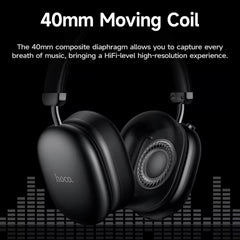 Hoco W35 Max BT Wireless Bluetooth Headphones Stereo Earphones High Fidelity Foldable Sport Cable Audio for iPhone and Android - Wireless Head phones - Anc Wireless Headphone