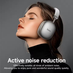 Hoco W35 Max BT Wireless Bluetooth Headphones Stereo Earphones High Fidelity Foldable Sport Cable Audio for iPhone and Android - Wireless Head phones - Anc Wireless Headphone
