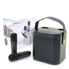 Koleer S882 Karaoke Speaker With Dual Mic - Wireless Bluetooth Speaker - Portable Speaker - Music Speaker - Bass Sound Speaker