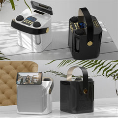 Koleer S882 Karaoke Speaker With Dual Mic - Wireless Bluetooth Speaker - Portable Speaker - Music Speaker - Bass Sound Speaker