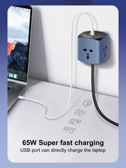 Ldnio SC3319 65W Fast Charging Desktop Charging Station-EU Plug / Fast Charging Extension Plug