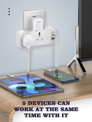 Ldnio SC2311 20W 3-Port USB Charger Extension - Power Extension - Fast Charging Socket Extension