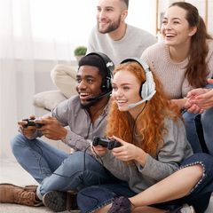 Kotion Each G9000 Pro Stereo Gaming Headset for PS4, PC, Xbox One Controller, Gaming Headphones Noise Cancelling Over Ear Headphones with Mic, LED Light, Bass Surround