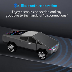 WS-580 Bluetooth Pickup Truck Portable Speaker,with Display Screen,HD Sound, TWS Pairing, FM Radio,Built-in Microphone