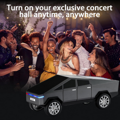 WS-580 Bluetooth Pickup Truck Portable Speaker,with Display Screen,HD Sound, TWS Pairing, FM Radio,Built-in Microphone